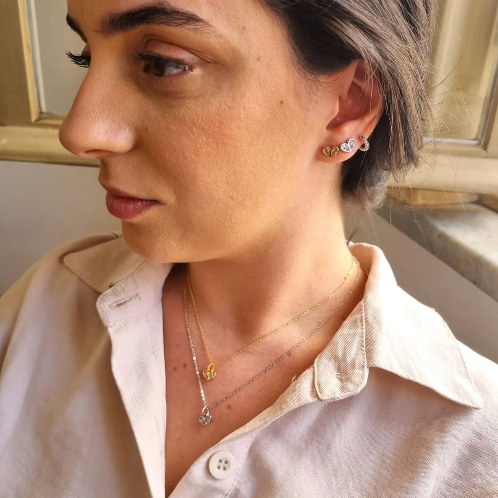 Brinco Coração Farfalla