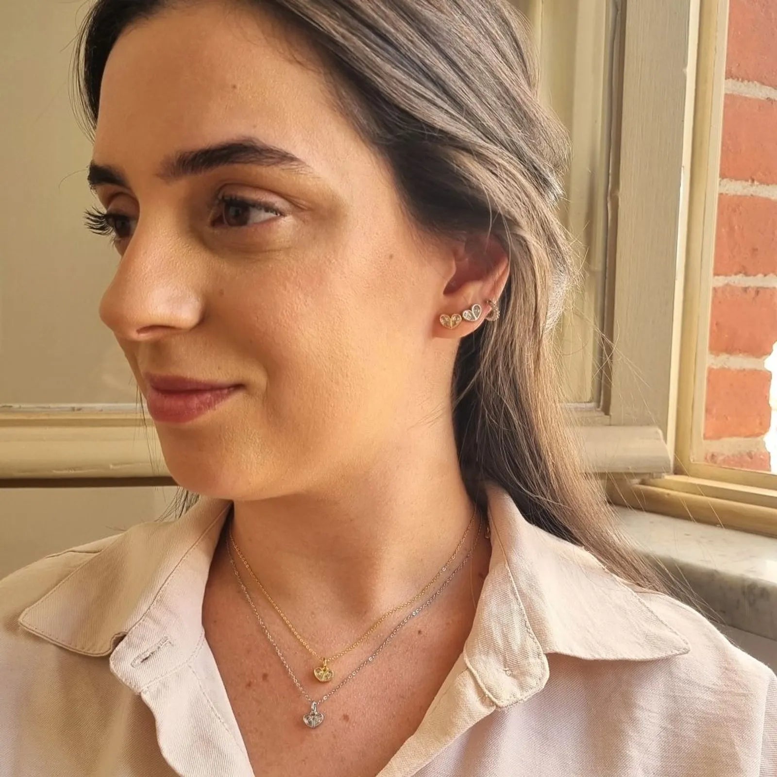 Brinco Coração Farfalla