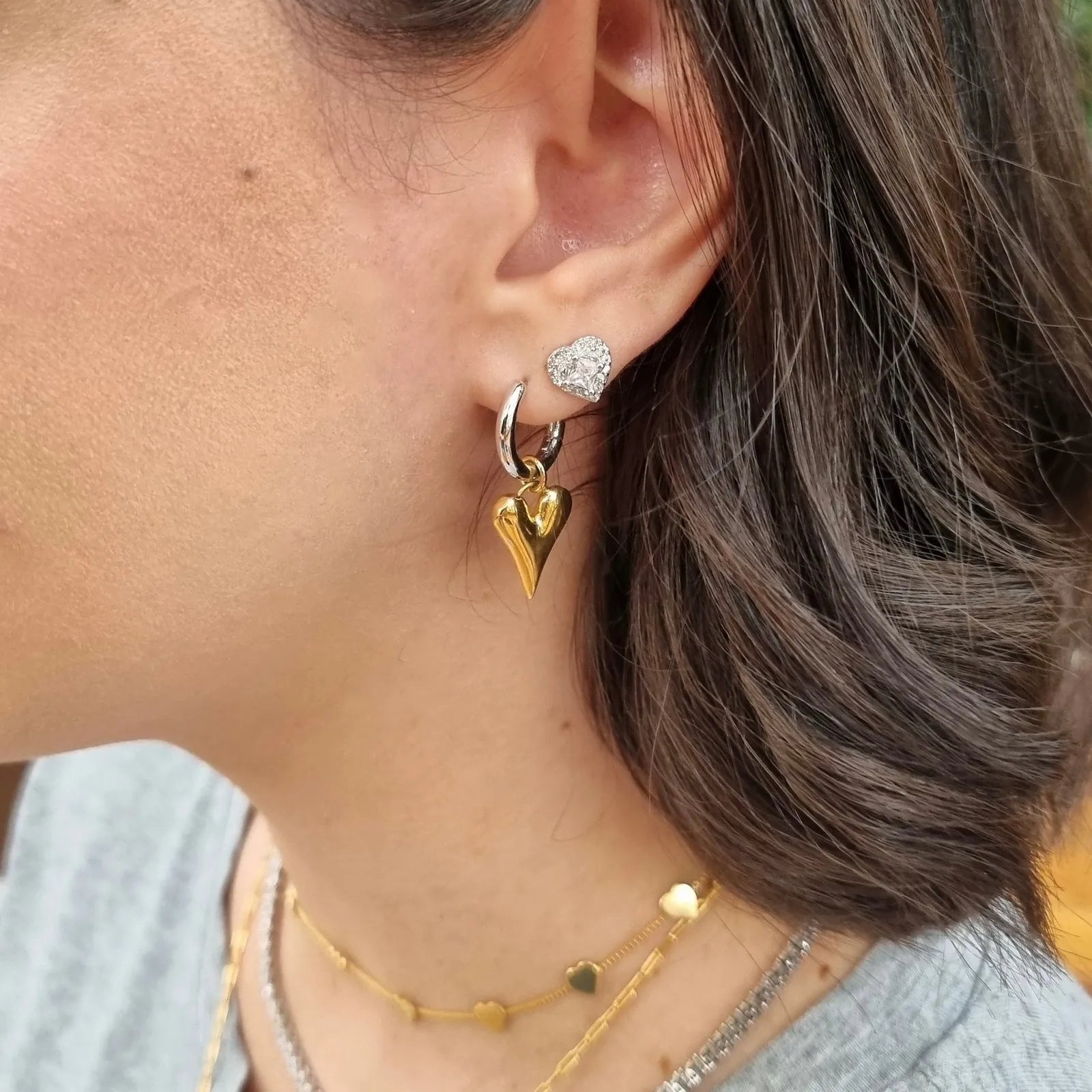 Brinco Coração Princess