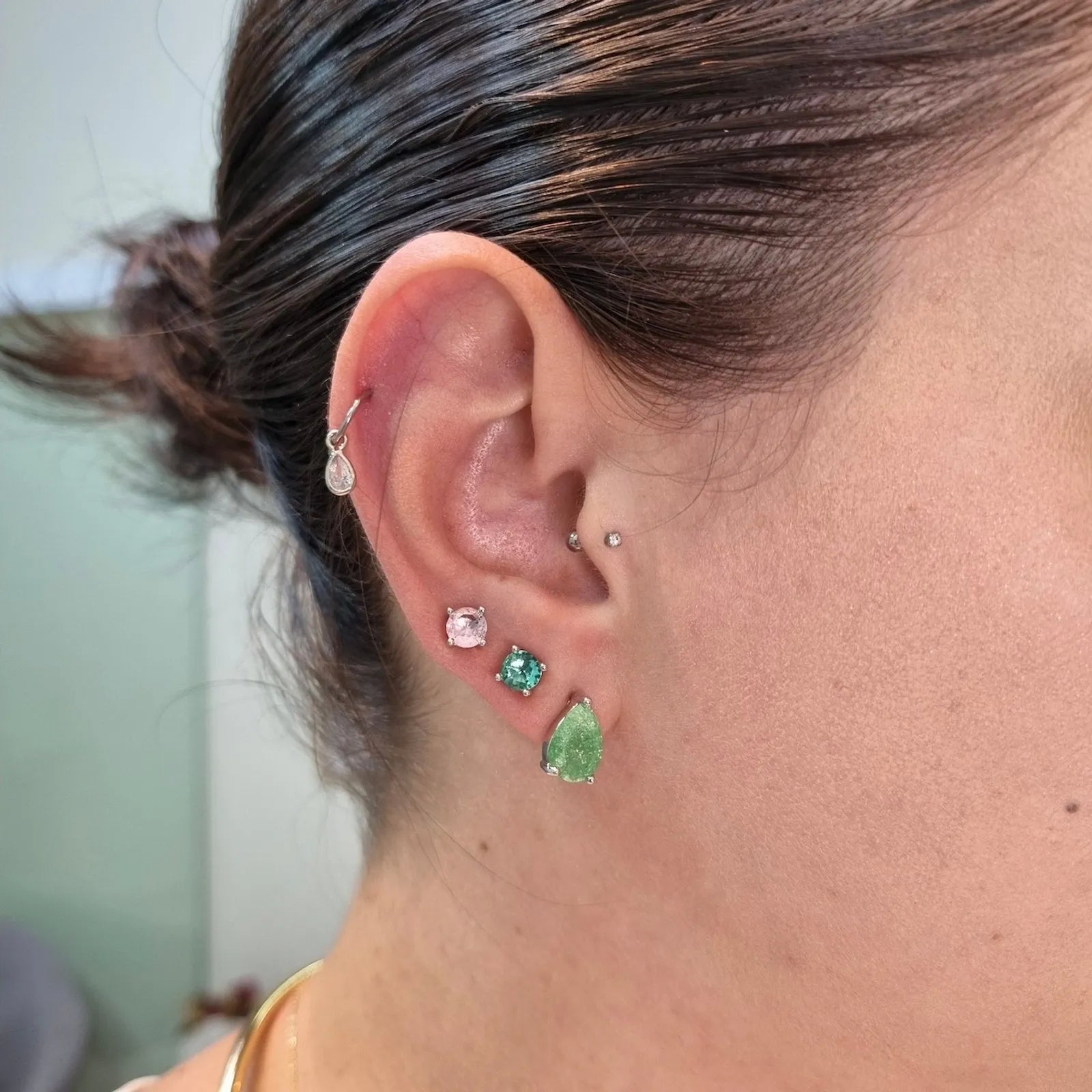 Piercing Argola Pingente torção