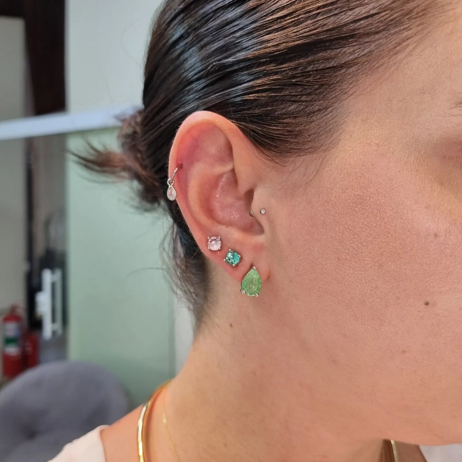 Piercing Argola Pingente torção