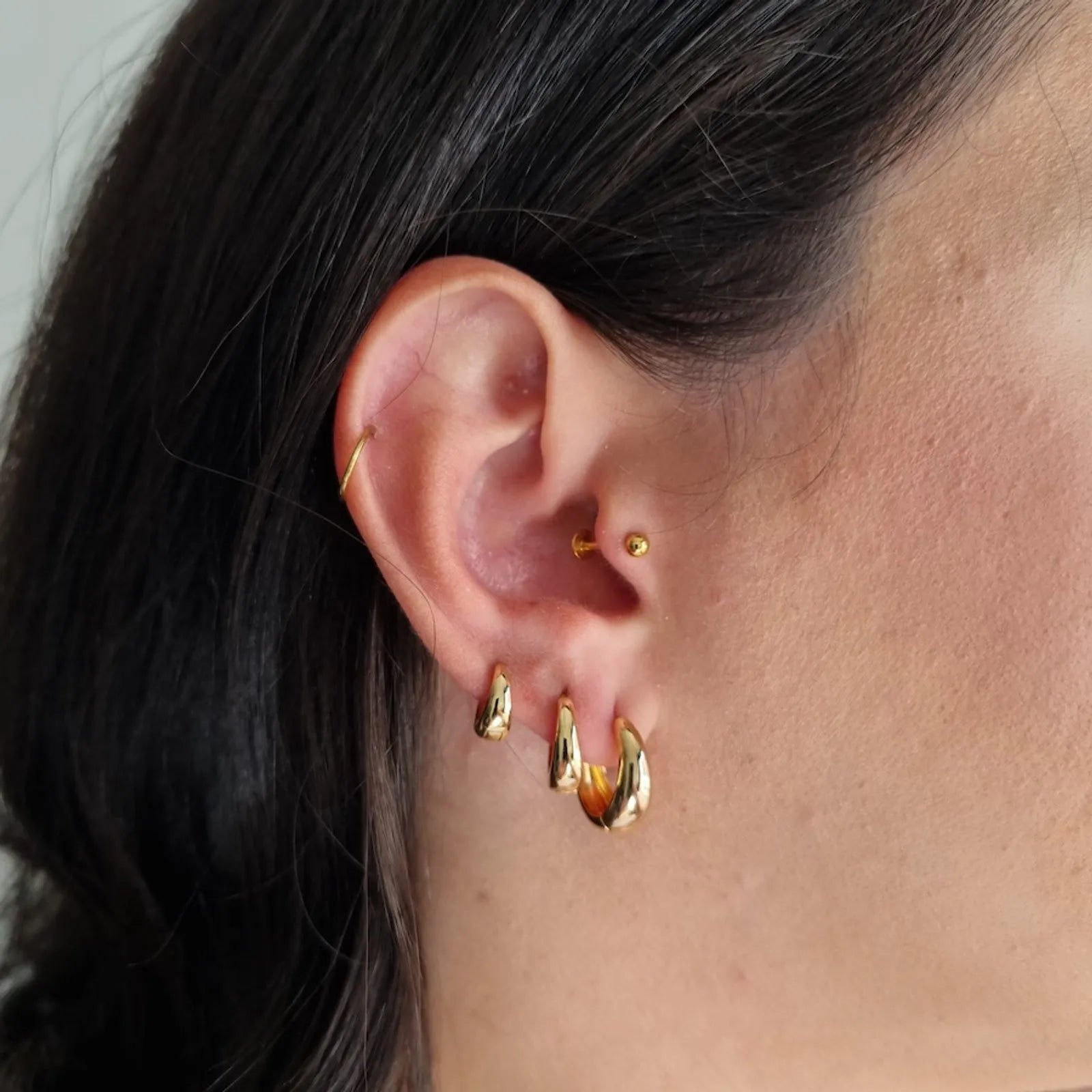 Piercing Argola Segmentada Titânio