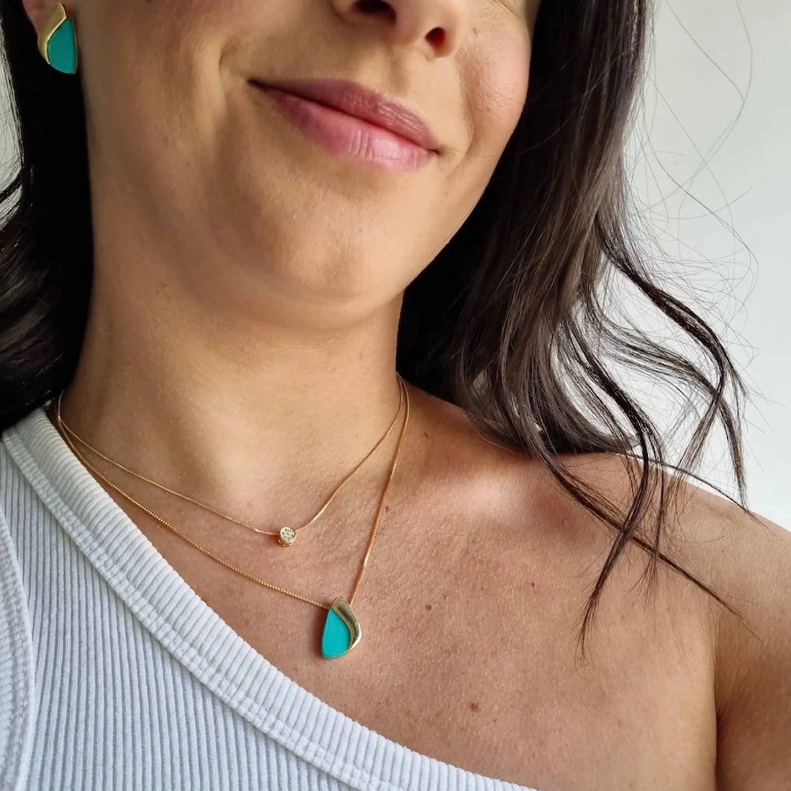 Colar Ponto De Luz Microzircônias