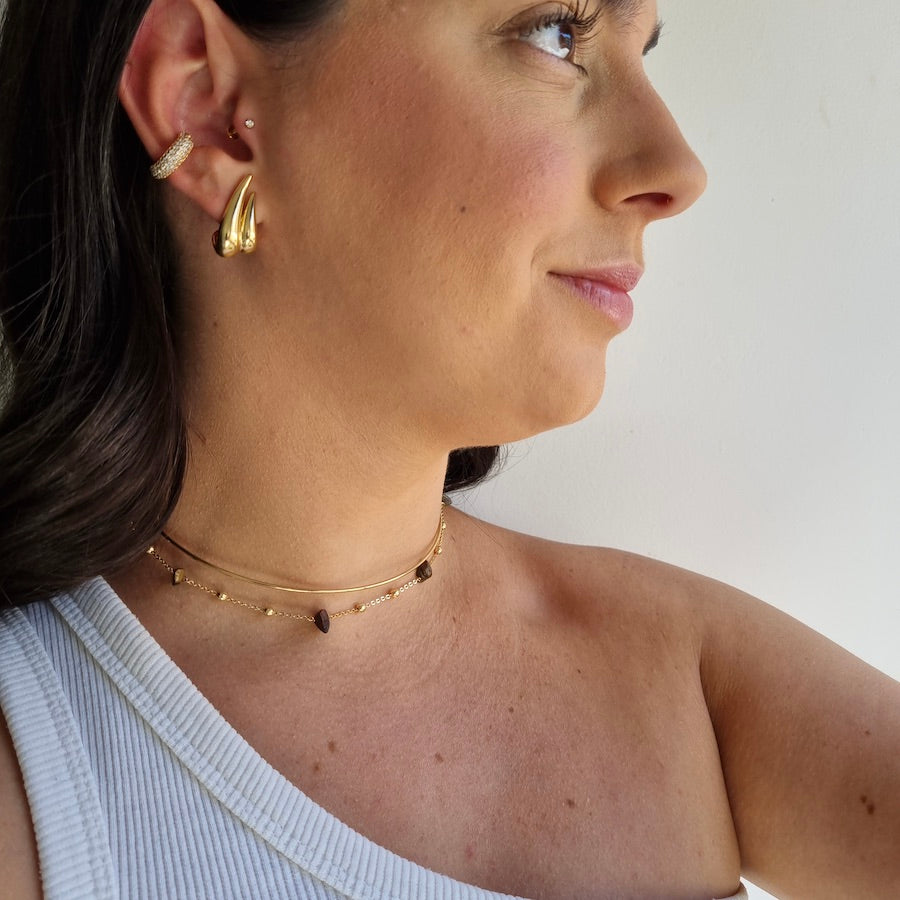 Colar Choker Cascalhos