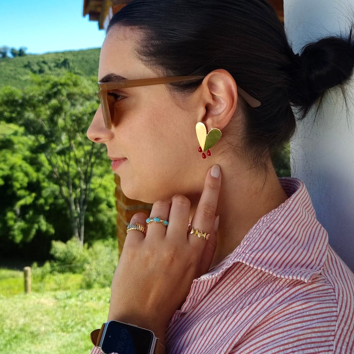 Brinco Coração Hana