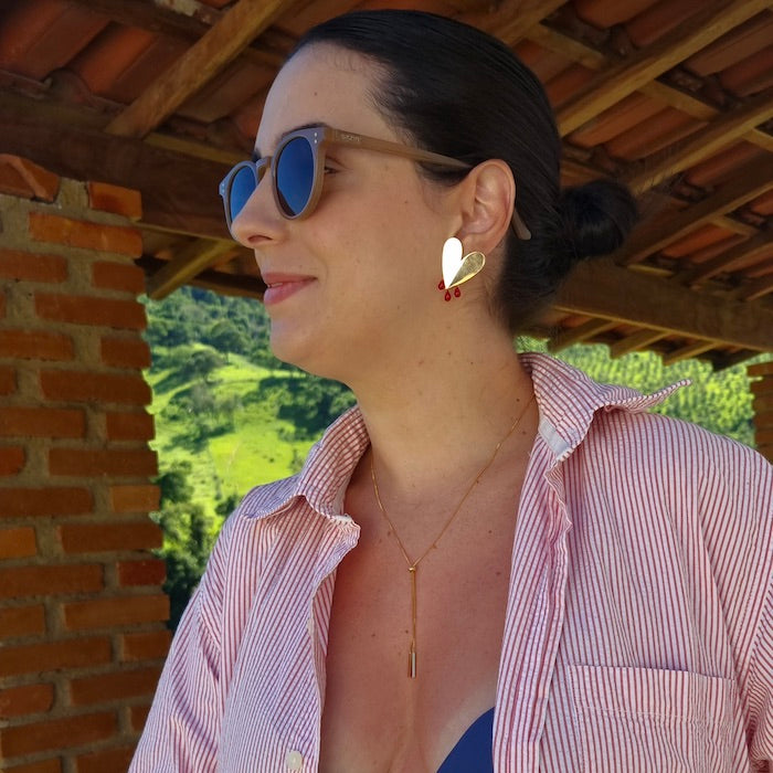 Brinco Coração Hana