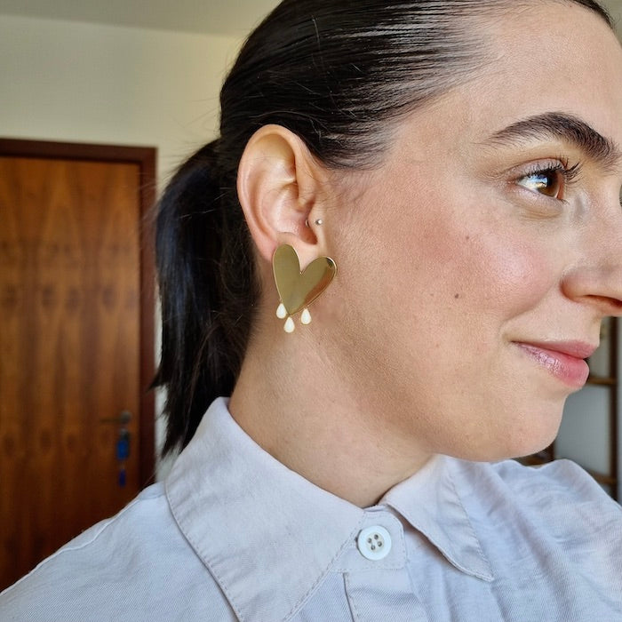 Brinco Coração Hana