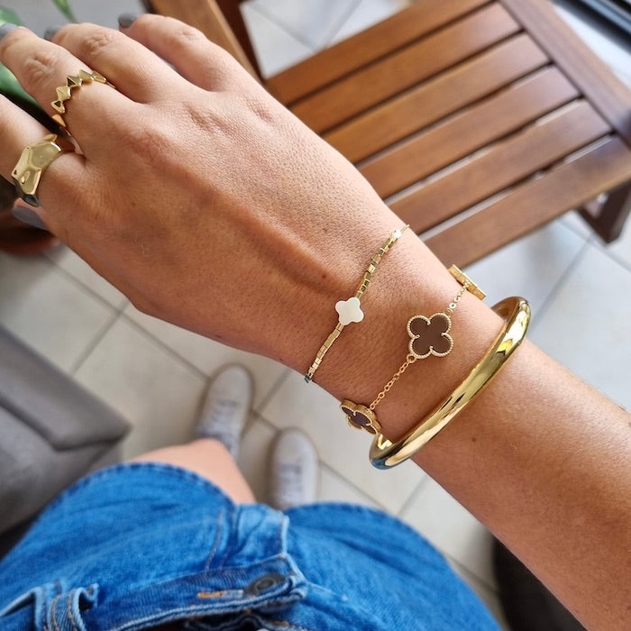 Pulseira Trevo Cappuccino