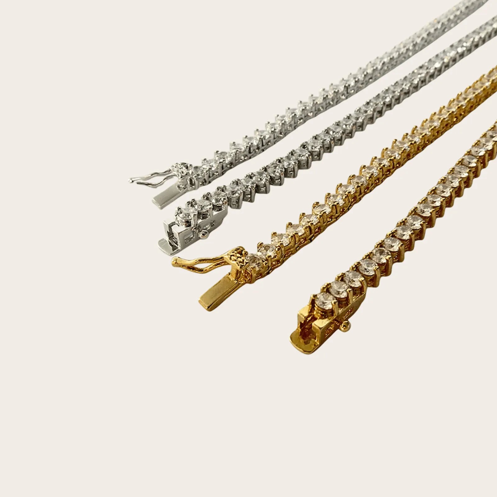 Colar Riviera Três Pontas 40 cm