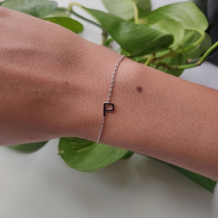 Pulseira Letra de Lado