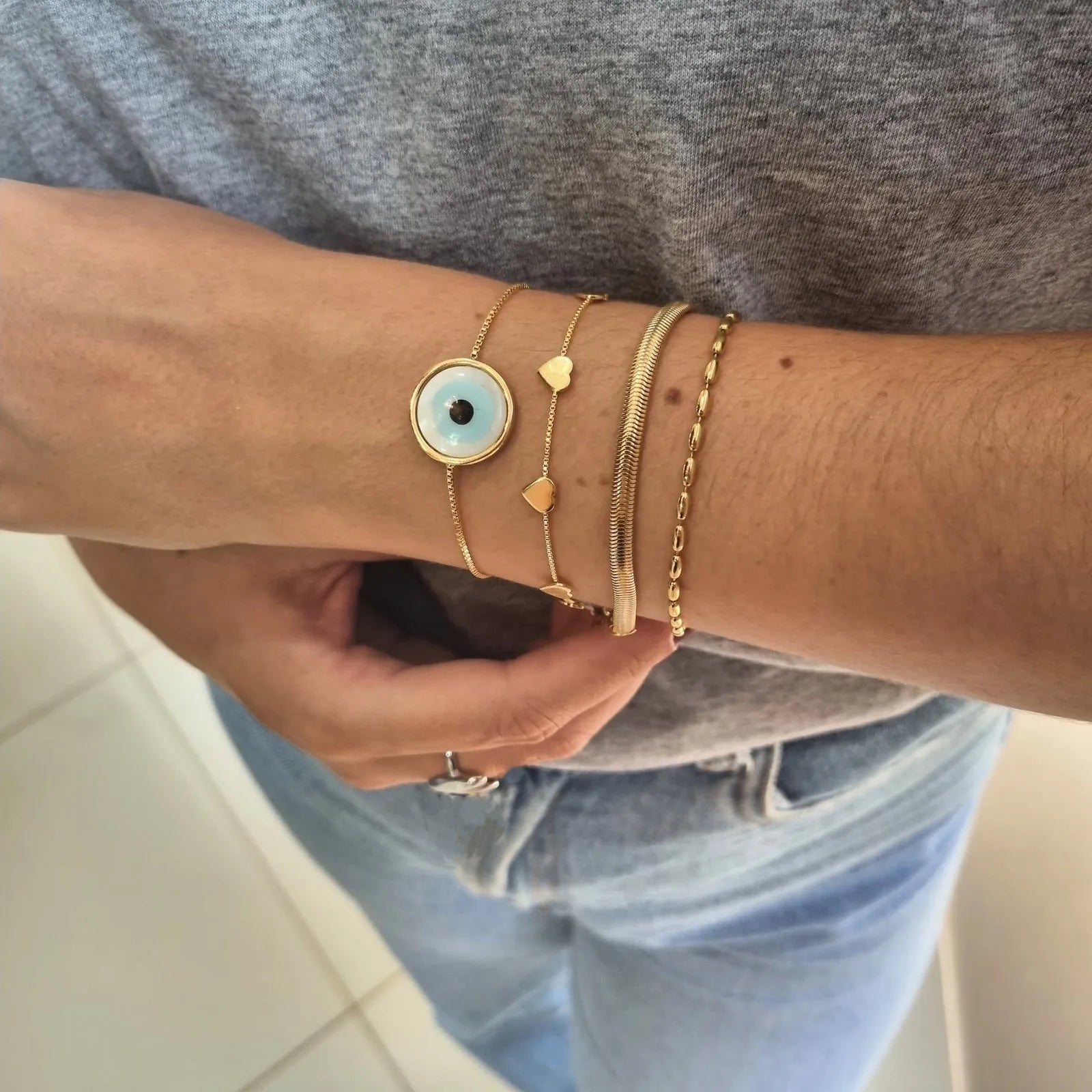 Pulseira Corações Dora