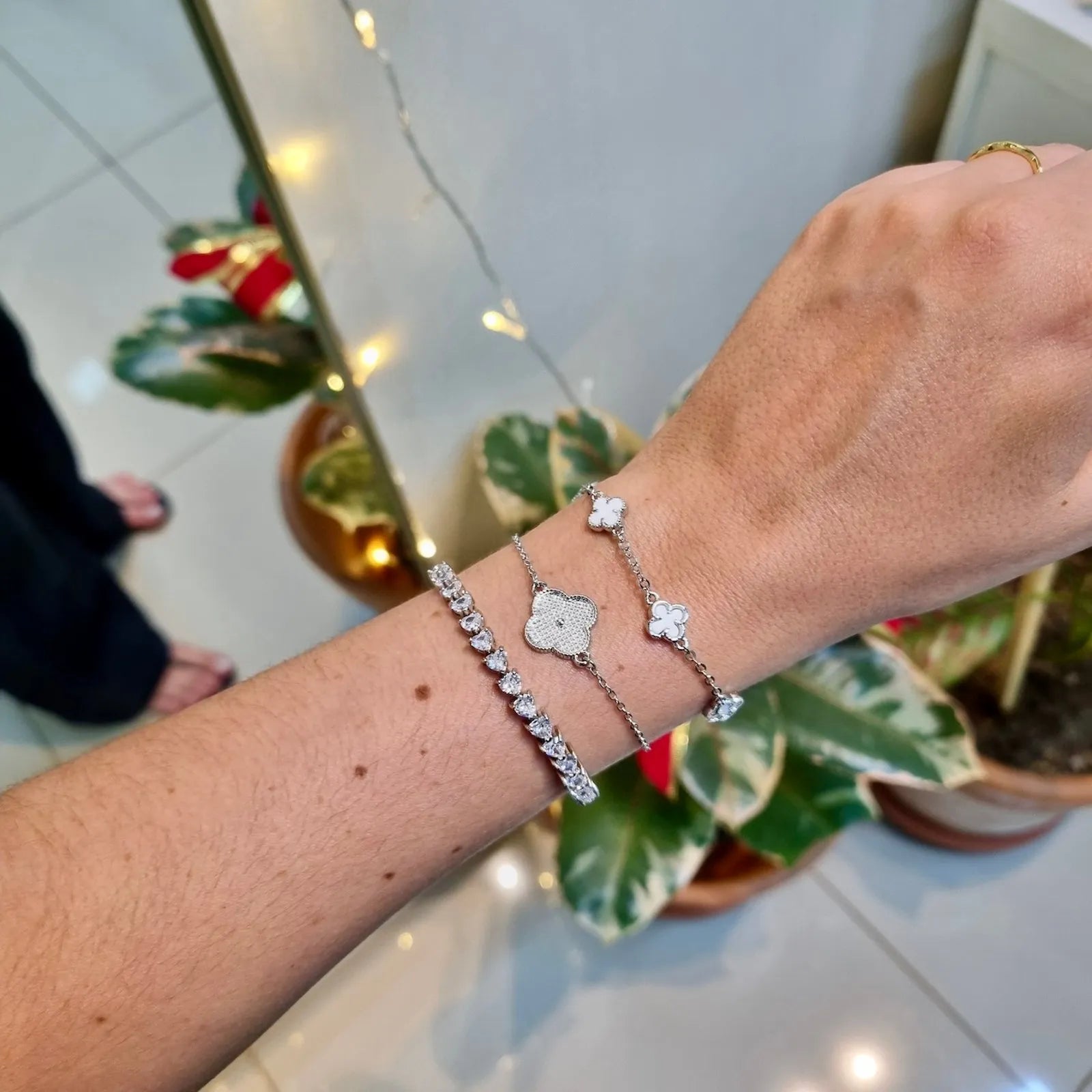 Pulseira Trevo Lisa