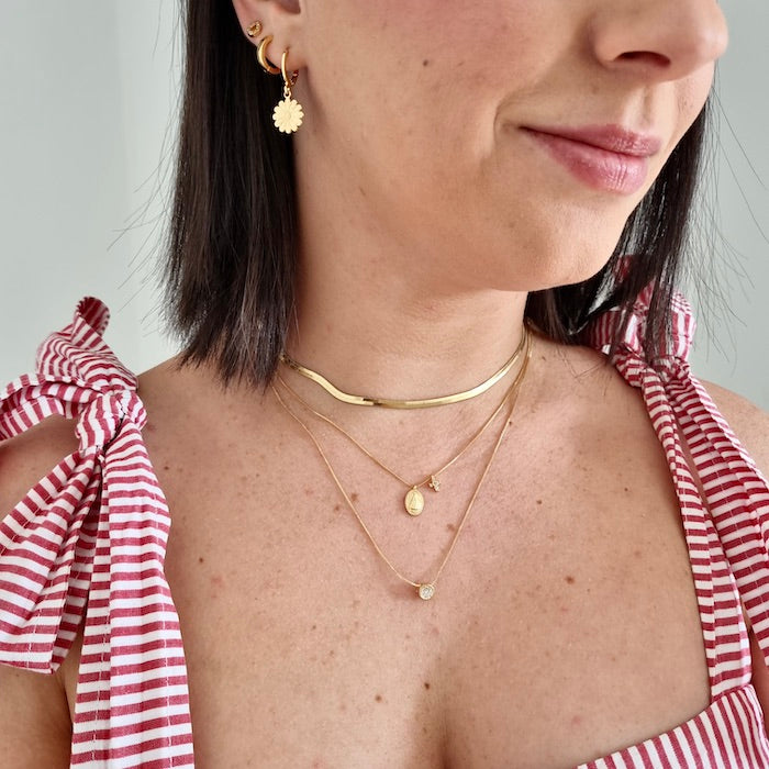 Colar Ponto De Luz Microzircônias