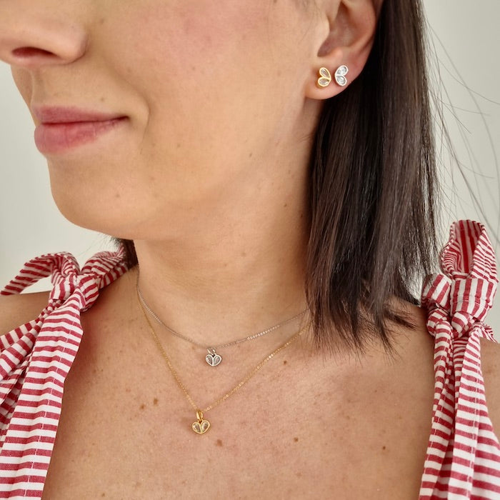 Colar Coração Farfalla