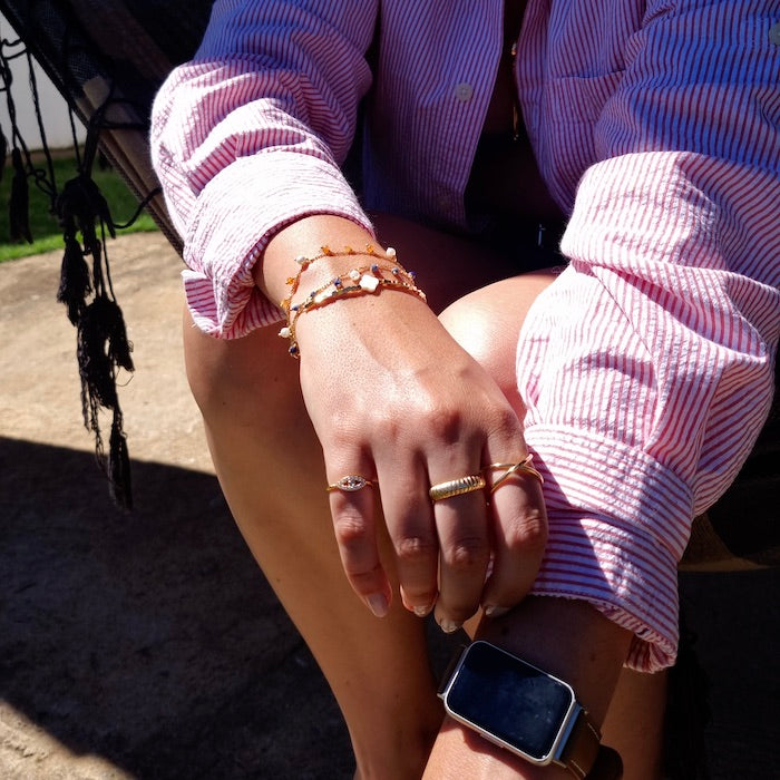 Anel de Dedinho Olho Grego