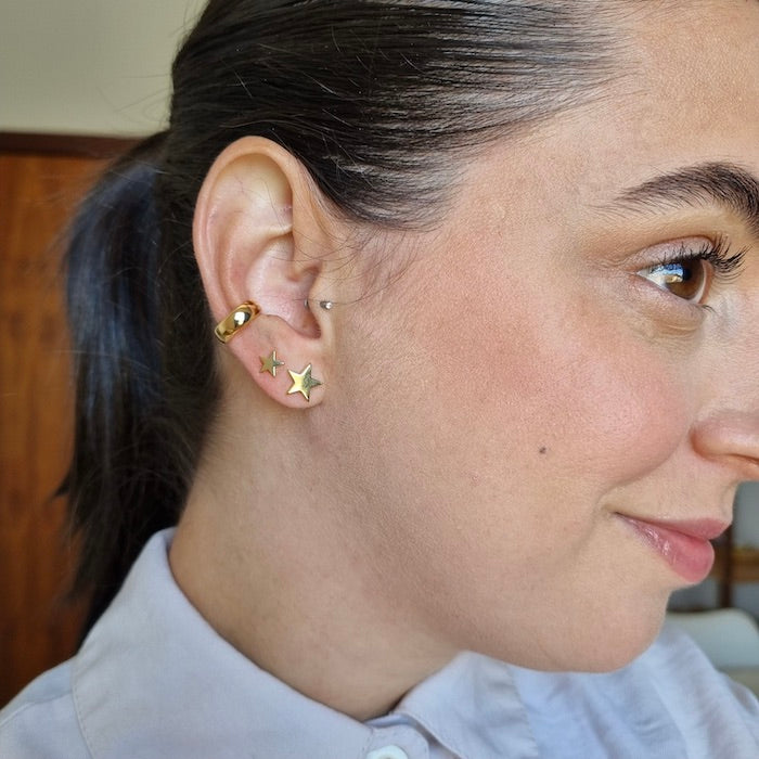 Brinco Estrela Lisa Pequeno