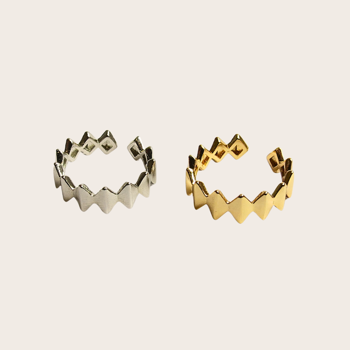 Anel Ajustável Losangos