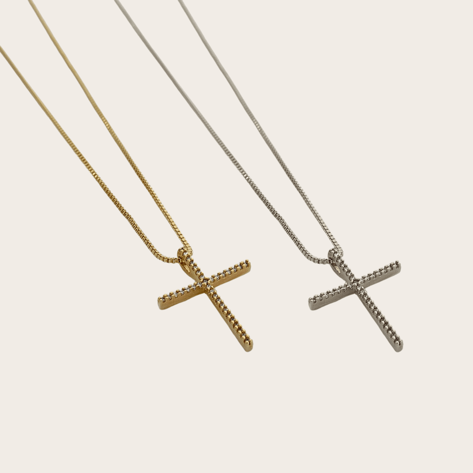 Colar Crucifixo Cravejado