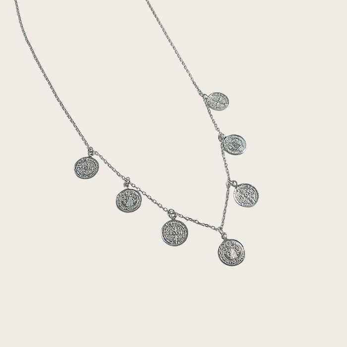 Colar medalhas de São Bento