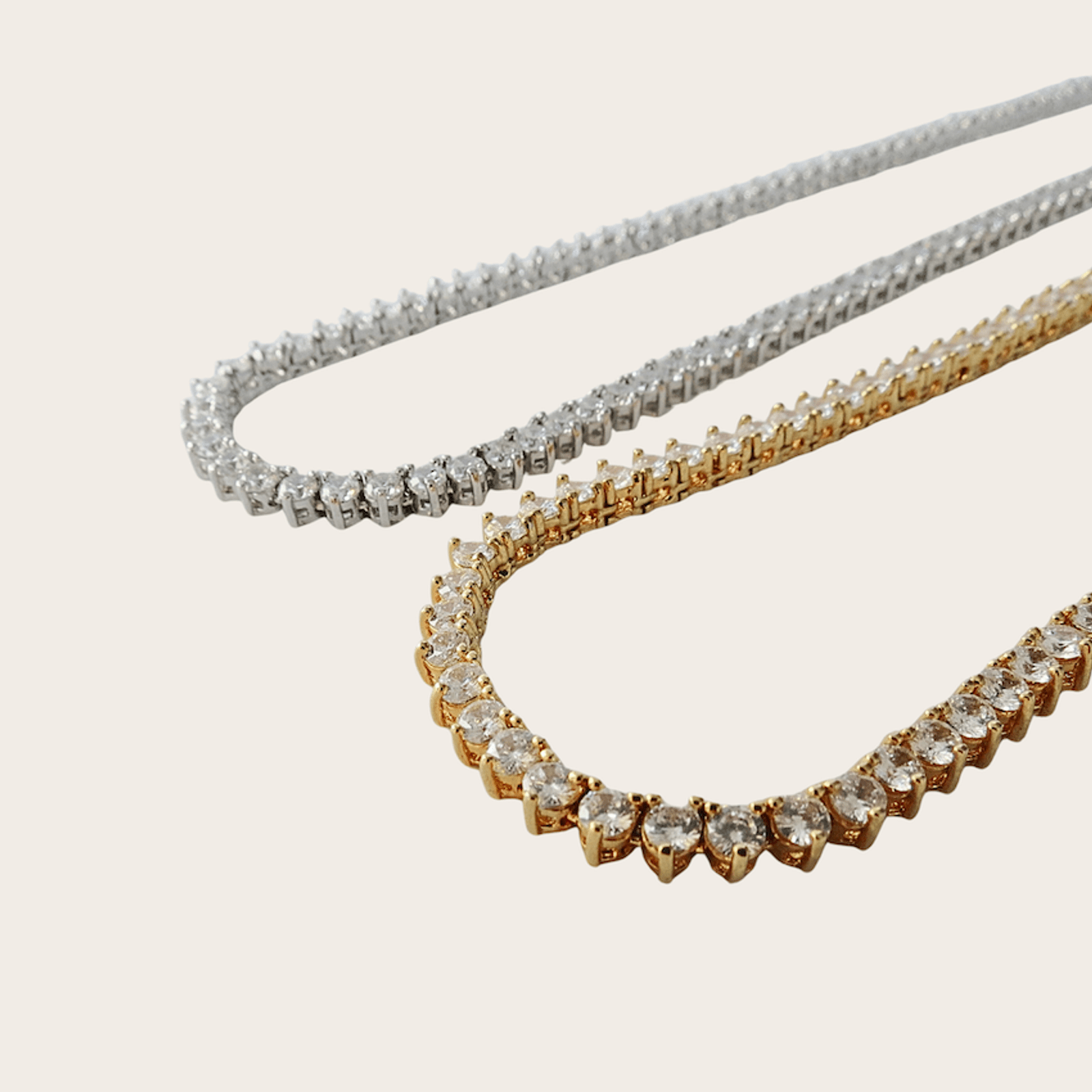 Colar Riviera Três Pontas 45 cm