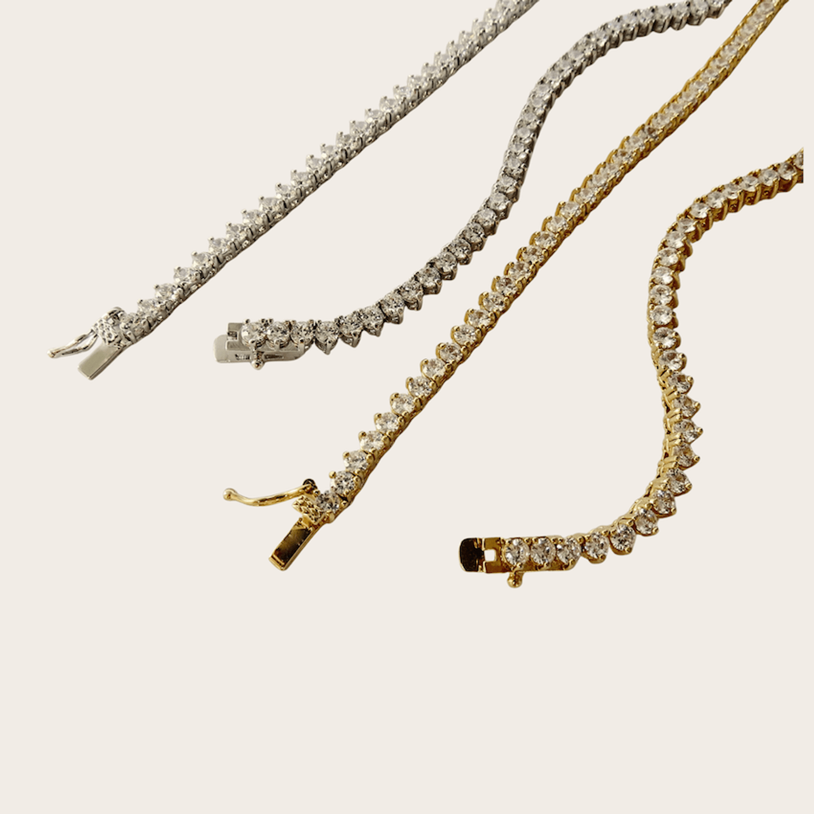 Colar Riviera Três Pontas 45 cm